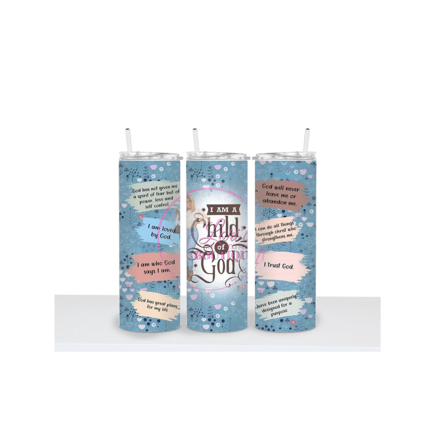 Child of GOD Bible Affirmation 20oz Tumbler