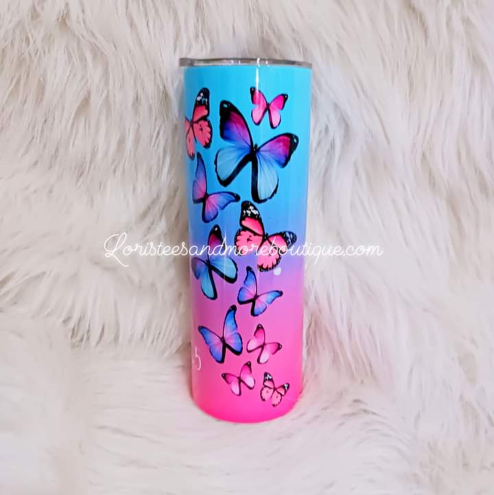 Cotton Candy w/ Butterflies and Bible Verse Psalm 46:5