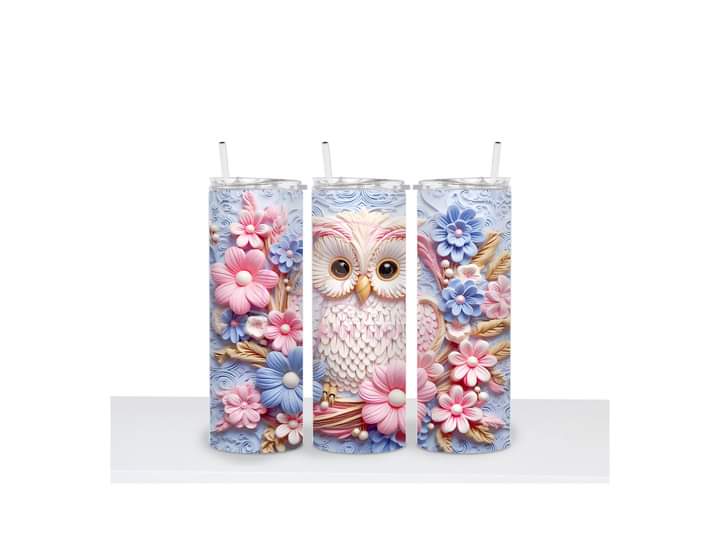 3D Owl Tumbler