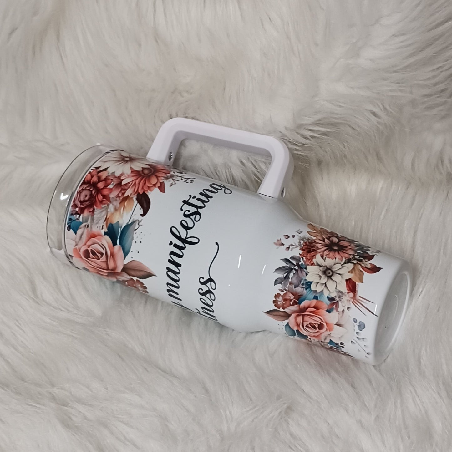 I'm very busy manifesting greatness 40 oz Tumbler