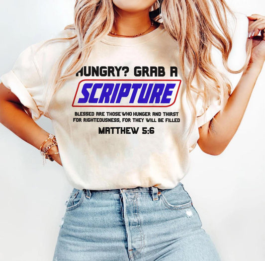 Hungry? Grab a Scripture T-shirt